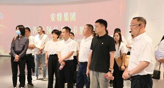 全县两新党建工作会议党员参观德赢VWIN)官网党群服务中心